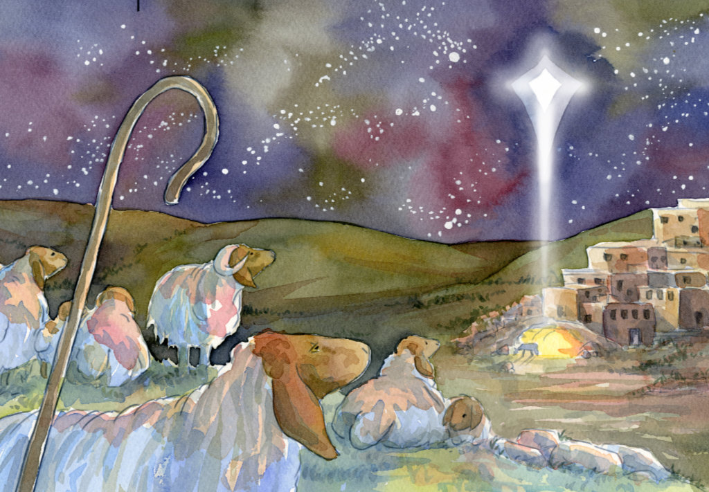 Goodnight Jesus: shepherds see star